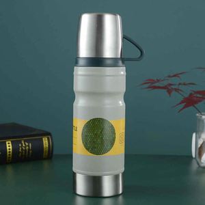 Modern Stainless Steel Bottle With Vacuum Insulation and Tumbler Handle & Lid Water Bottle - Product Image 1