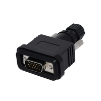 Conector USB Macho/Hembra de Alta Potencia IP67 para Automoción, Carcasa de Aleación de Zinc con Baño de Oro, DB9 HDB15, 300V 5A