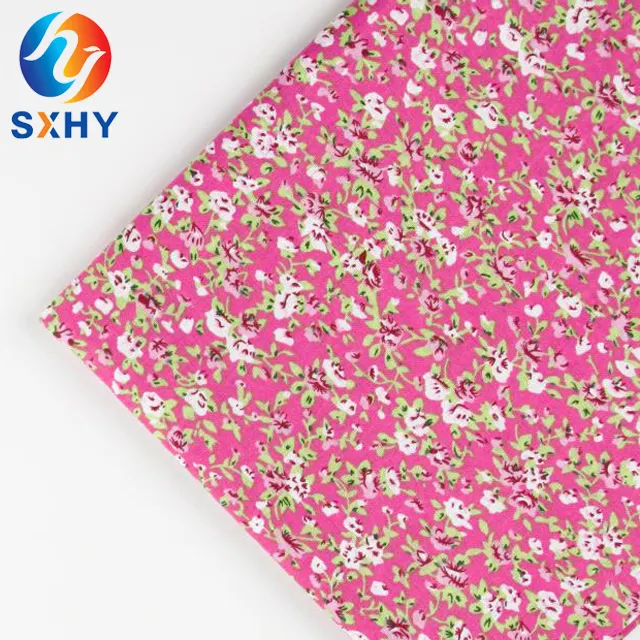 Smooth 115GSM light weight printing Poplin cotton spandex fabric for clothing