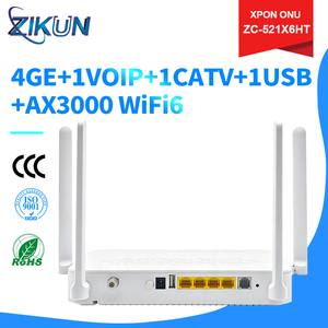 ZIKUN XPON WiFi 6 ONU 4GE CATV VOIP ดูอัลแบนด์ 3000Mbps GPON EPON ONT พร้อม USB Mesh โมเด็ม FTTH - Product Image 2
