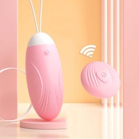 Großhandel USB-Aufladbarer Kabelloser Ferngesteuerter Ei-Vibrator aus Silikon, Körperfreundlich für Frauen, Erwachsenen-Spielzeug