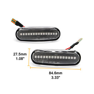 Amber Blinker luci di posizione laterali dinamiche per Fiat Doblo Fiorino Linea Panda Peugeot biper Citroen <span class=keywords><strong>Nemo</strong></span> Lancia luce di direzione - Product Image 6