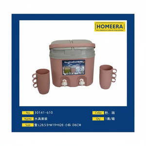 Secchio di plastica multicolore con manico di grande capacità secchio d'acqua e tazze piccole per uso domestico materiale PP - Product Image 1
