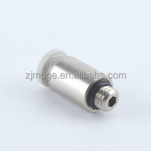 Raccords de tubes pneumatiques Mini POC laiton rond mâle droit One Touch Push à QuickConnect 4mm 6mm M3 M5 raccord de tuyau d'air - Product Image 3