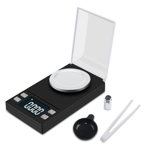 100g/50g/20g/10g Electronic Scales 0.001 LCD Digital Scale Jewelry Medicinal Herbs Portable Lab Weight Milligram Scale