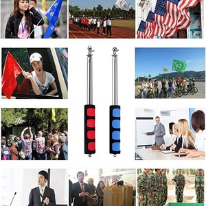 Mástil telescópico de acero inoxidable para bandera guía de 1.2m, 1.4m, 1.6m, 2m, 2.5m, puntero didáctico retráctil - Product Image 4