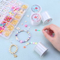 Fil de pêche transparent en plastique cristallin pour la fabrication de bijoux, sans élastique, pour la création de bijoux, fil pour bijoux