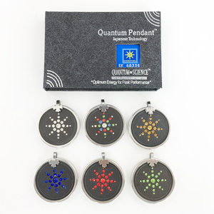 Colgante de Energía Cuántica de Piedra Volcánica Ecamaz, 2000 Iones, Bio Glass, Color Diamante, Collar con Caja y Logotipo OEM, Directo de Fábrica - Product Image 3