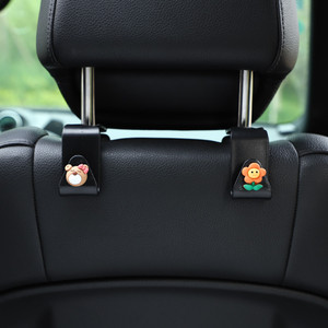 <b>Car</b> Headrest <b>Hooks</b> Cartoon PVC Slip <b>Hook</b> For <b>Car</b> Interior Storage Decoration - Product Image 1