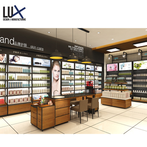 Escaparate de soporte de maquillaje quiosco cosmético Mostrador de maquillaje de tienda minorista de diseño pequeño - Product Image 4