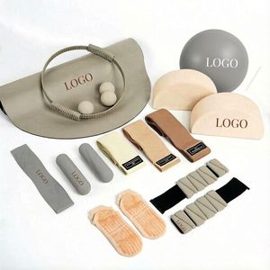 Pilates Kit Set Silicone Dumbbell Adjustable Ankle Weights Pilates Ring Resistance <b>Bands</b> Grip Socks Home <b>Workout</b> for Women - Product Image 1