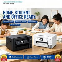 Impresora EcoTank Multifuncional A4 con Tinta de Sublimación Digital Automática, Impresión por Inyección de Tinta, Copia y Escaneo para L4268/L4266