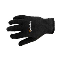 Guantes de Algodón Absorbentes de Sudor con Puntos de PVC Negros Antideslizantes para Ensamblaje