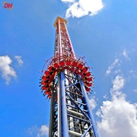 Attraction Tour de chute libre rotative à installation facile pour parcs d'attractions, chute tourbillonnante époustouflante pour organisateurs d'événements
