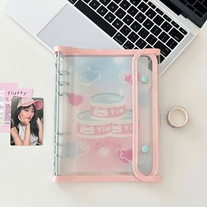 <span class=keywords><strong>Album</strong></span> <span class=keywords><strong>photo</strong></span> A5 compact à double bouton pour collection d'idols, couverture en PVC, matériau plastique écologique brillant - Product Image 6