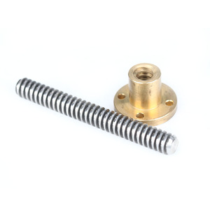 Tr3 * 3-300Mm Tr4 * 1-300Mm Links En Rechts Draad Trapeziumvormige Lood Schroef 300mm Lange Met Messing Moeren - Product Image 6
