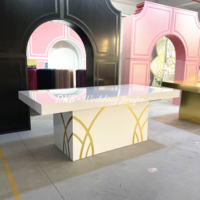 Table de mariage en acrylique Offre Spéciale en usine bas prix table de banquet de mariage en acrylique rectangle en gros