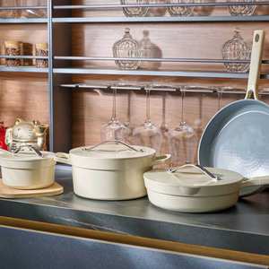 ชุดเครื่องครัวอลูมิเนียมกันติด<span class=keywords><strong>7</strong></span>ชิ้นสำหรับใช้ในครัวเรือนหม้อต้มนมหม้อซุปหม้อทอดพร้อมฝาปิด - Product Image 4