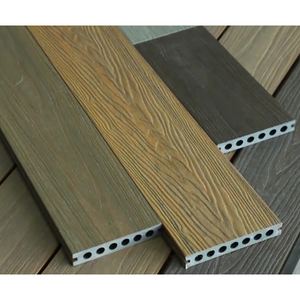 Nuevo producto 3D en relieve de madera de plástico compuesto piso al aire libre muelle flotante Wpc <span class=keywords><strong>Decking</strong></span> - Product Image 1