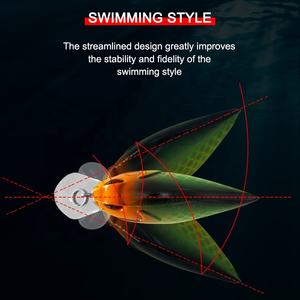 Hunthouse — leurre flottant rigide VKR58 avec hameçon tripe, appât coloré et brillant avec yeux en 3D, vente en gros, offre spéciale - Product Image 5