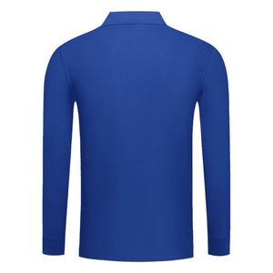 Chemise polo pour homme en coton Cuprammonium, manches longues, 210 g/m², logo brodé de haute qualité, impression personnalisée - Product Image 3