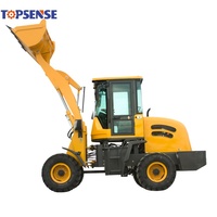 Topsense Vente en gros Nouveau 4WD 0,8 tonne 1 tonne 1,5 tonne 2 tonnes 2,5 tonnes Machines de construction Mini niveleuse niveleuse chargeuse sur pneus
