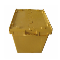 Wieder verwendbarer Kauf Vermietung Günstige abschließbare Spielzeug Kleidung Stapelbare Organizer Verpackung Aufbewahrung tasche Kunststoff Umzugs karton mit Deckel