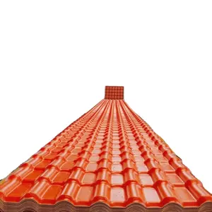 Techo de pvc Chinese Terracotta Waterproof Building Materials PVC Roof Tile Anti-UV Outdoor Decoration Concrete Roof Tile