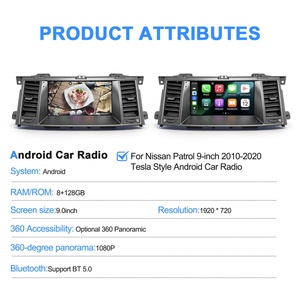Radio para Auto Navihua para Nissan Armada Patrol Y62 / Infiniti QX80 2010-2020, Actualización de Auto con Pantalla de 9'' Estilo OEM, Android, GPS, DSP, Carplay - Product Image 6