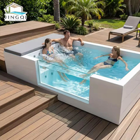Piscine hors sol en fibre de verre pour villas de luxe, jardins, oasis paysagères, complexes hôteliers et week-ends aquatiques