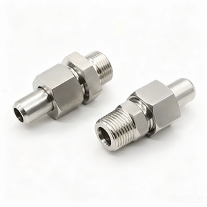 Raccord hydraulique Mingjun en acier inoxydable, connecteur droit soudé, métrique et impérial, à joint conique haute pression - Product Image 1