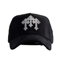 Casquette de baseball sportive 5 panneaux en daim chromé or rose de haute qualité avec logo brodé 3D et effet vieilli, ajustable