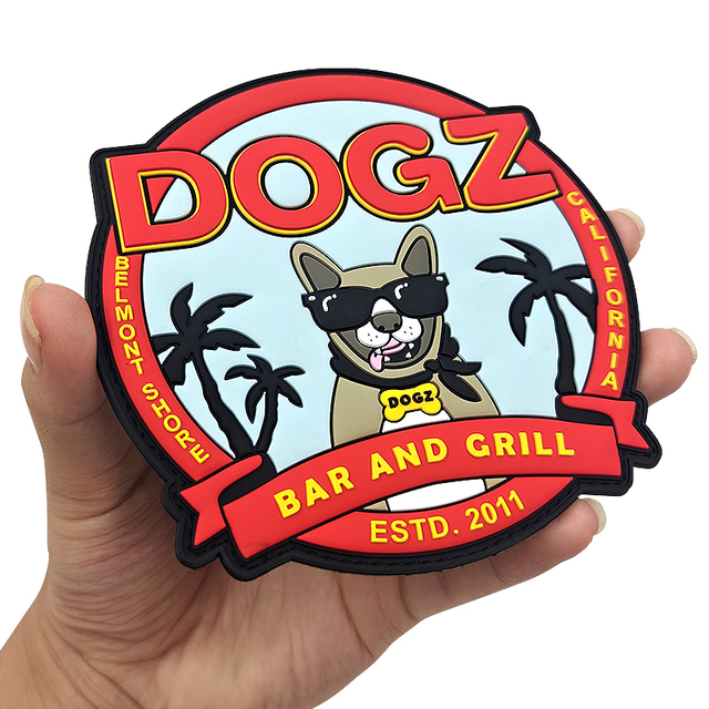 Hot Sale 3D Custom Logo New Design Factory Embroidered Woven PVC Patch Silicone Material Hot Rubber Label Iron-On Clothing Patch