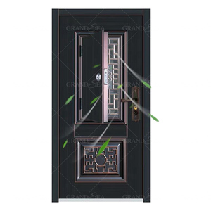 Wholesale Price Black Exterior Steel <strong>Back</strong> <strong>Door</strong> Entrance Panel Security - Product Image 2