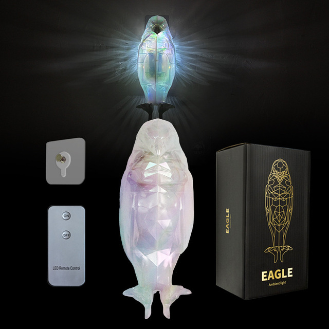 New 2026 Design Hot Sale Product Eagle Lamp Night Light Remote Control for Home Decorative Wall Light