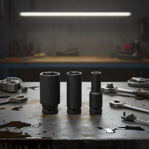 Juego de llaves de impacto Fervi de 3 piezas, 10 mm, 12 mm, 14 mm, de accionamiento profundo - Product Image 3