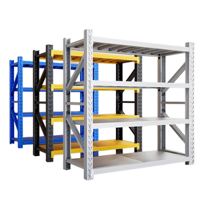 Scaffalature Industriali in Metallo, Scaffali Leggeri in Acciaio, Scaffalature Senza Bulloni, Scaffali per Stoccaggio Cartoni, Scaffalature per Magazzino - Product Image 1