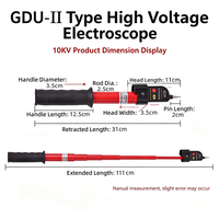 Électroscope haute tension 35 kV, détecteur de tension de type sac, testeur de tension par flash pour la transmission d'énergie
