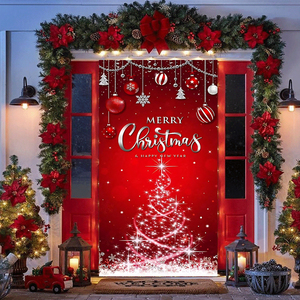 Allegro natale copertura della porta festiva festa atmosfera appesa stoffa decorazione natale cornice della porta <span class=keywords><strong>decorazioni</strong></span> <span class=keywords><strong>per</strong></span> tenda - Product Image 6