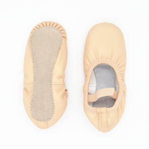 Chaussures de <span class=keywords><strong>danse</strong></span> ballet souples sans lacets SPS en gros pour femmes, dessus en cuir à lacets, semelle en daim - Product Image 3