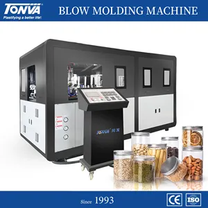 TONVA Machine automatique de fabrication de bocaux PET à 4 cavités Machine de moulage de bouteilles en plastique