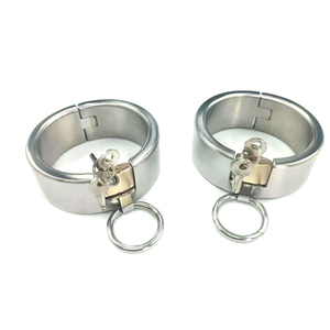 Black Emperor Top Acero inoxidable hombre mujer muñequeras metal bondage BDSM fetiche herramientas sexuales para juegos para adultos - Product Image 1