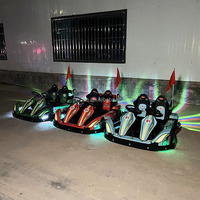 Kart électrique biplace super populaire en promotion avec frein électronique à pédale pour enfants, idéal pour les jeux de course en extérieur