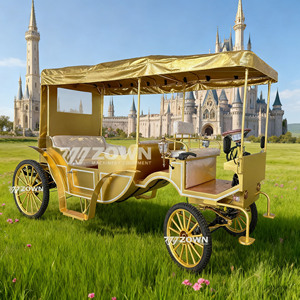 Venta Directa de Fábrica: Carruaje Eléctrico para Caballos, Carruaje Dorado para Bodas Reales y Turismo - Product Image 1