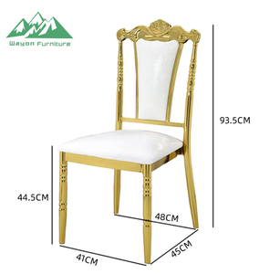 Chaise de banquet haut de gamme Wayon, dossier décoratif contemporain, sièges occasionnels pour événements de <span class=keywords><strong>mariage</strong></span> - Product Image 3