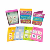 Jeu de cartes éducatives personnalisées de l'alphabet français pour enfants, cartes flash, jouet d'apprentissage, fabricant en gros, fournisseur d'usine