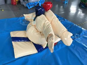 Costume de lutte de <span class=keywords><strong>sumo</strong></span> gonflable géant de haute qualité, rembourré en mousse, château de jeu, bâche en PVC de 0,55 mm, capacité de 100 à 500 kg, utilisation en intérieur - Product Image 3