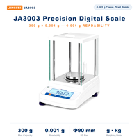 Balance analytique JA3003, précision 0,001 g (1 mg), balance de laboratoire 300 g avec écran de protection en verre, vente en gros