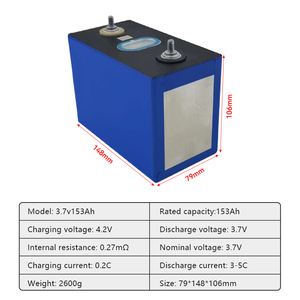 ระบบพลังงาน 3.7V 153ah แบตเตอรี่แบบแท่งปริซึม CATL ชาร์จได้ แบตเตอรี่ NCM NMC 180ah แบตเตอรี่ลิเธียมไอออน 3.7v - Product Image 2
