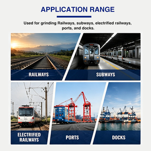 <span class=keywords><strong>Meule</strong></span> abrasive en carbure <span class=keywords><strong>de</strong></span> silicium REZZ pour le meulage des métaux moulés et des oxydes d'aluminium, idéale pour le rail <span class=keywords><strong>de</strong></span> voitures ferroviaires et les voies ferrées - Product Image 4